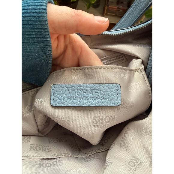 Michael Kors hobo bag in light grey pebbled leather - Excellent Conditon - Picture 3 of 5